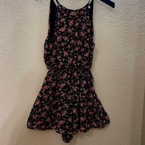 Silky floral romper from lush